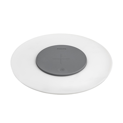 Philips 飛利浦 66134 LED無線充電小碟燈-白色 (PC001)